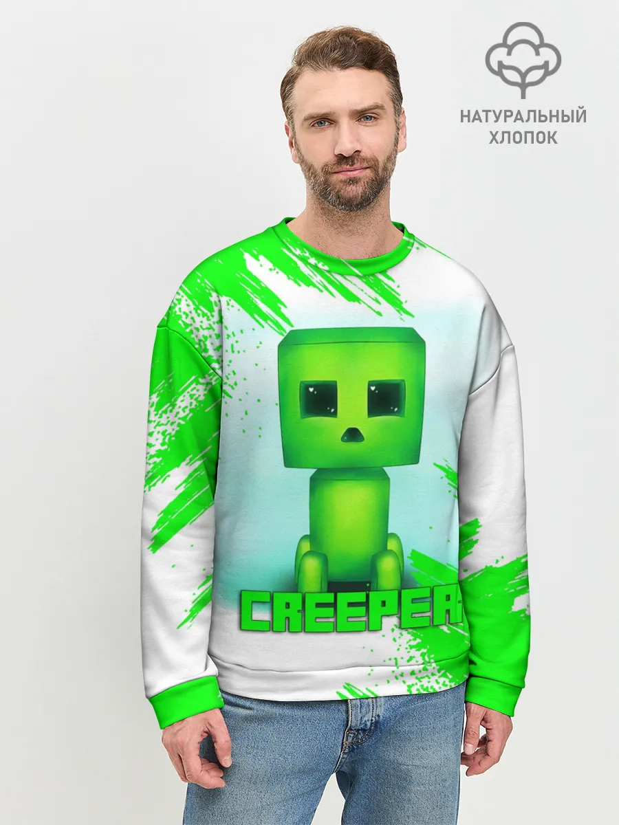 Мужской свитшот базовый / MINECRAFT CREEPER