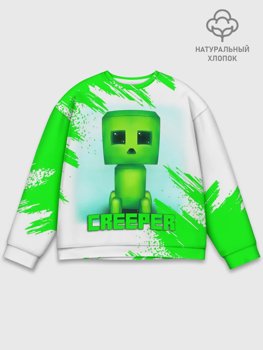 Мужской свитшот базовый / MINECRAFT CREEPER