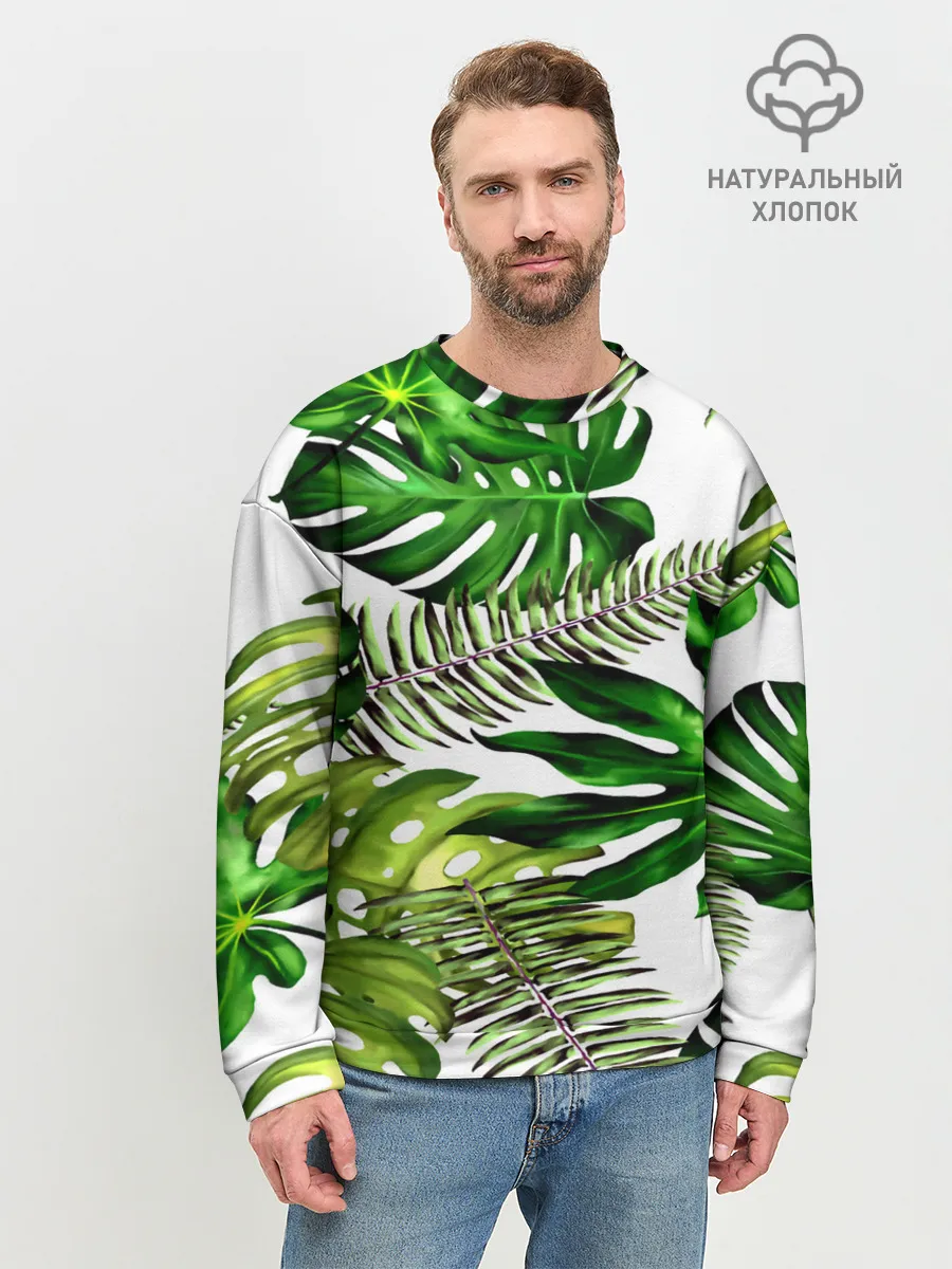 Мужской свитшот базовый / ГАВАЙСКИЕ ЛИСТЬЯ