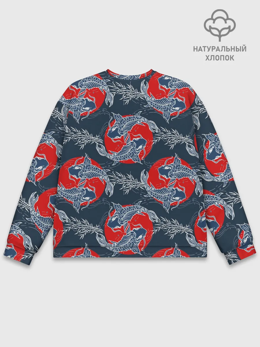 Мужской свитшот базовый / Japanese carp