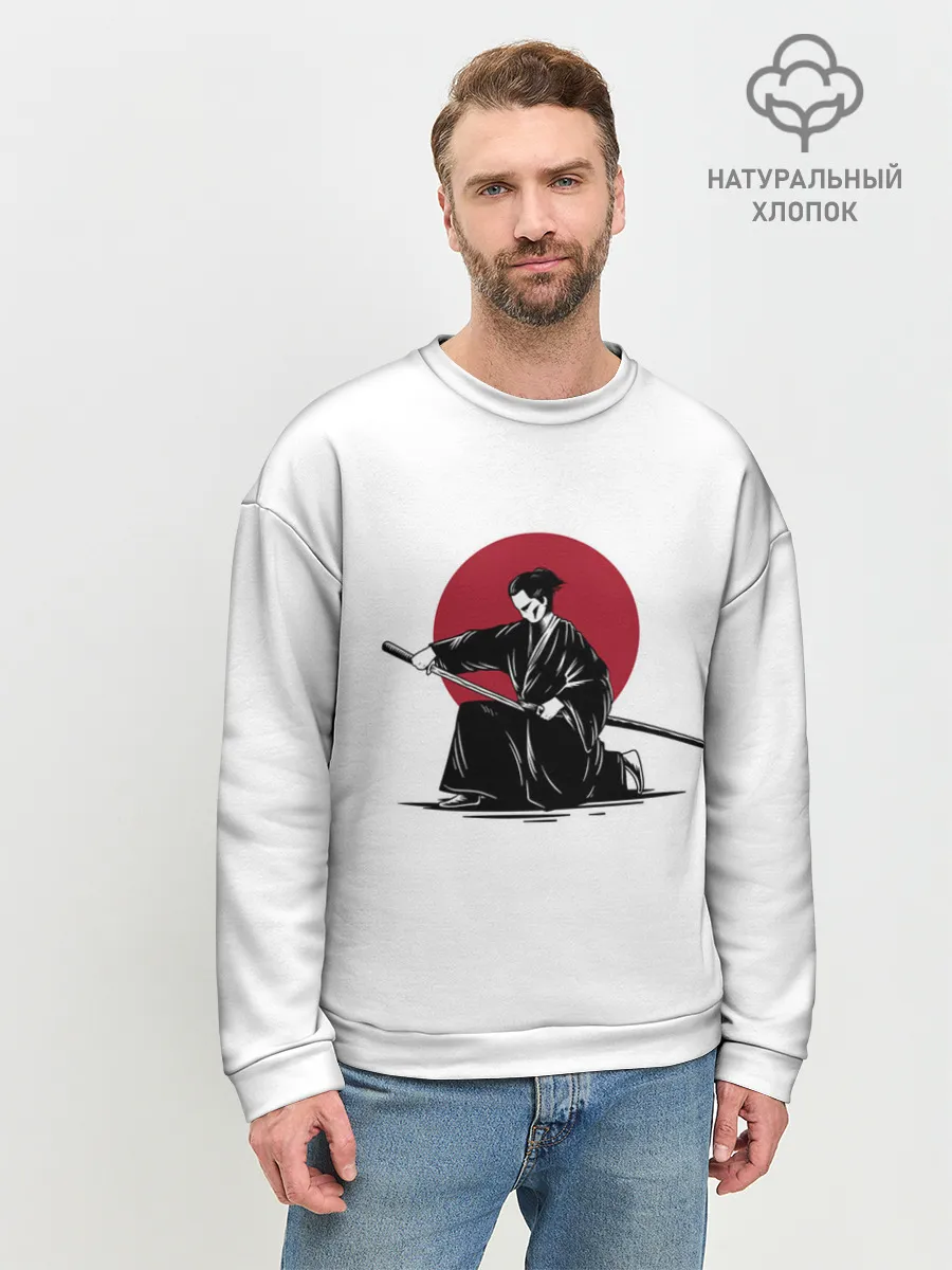 Мужской свитшот базовый / ЯПОНСКИЙ САМУРАЙ | SAMURAI IN THE SUN