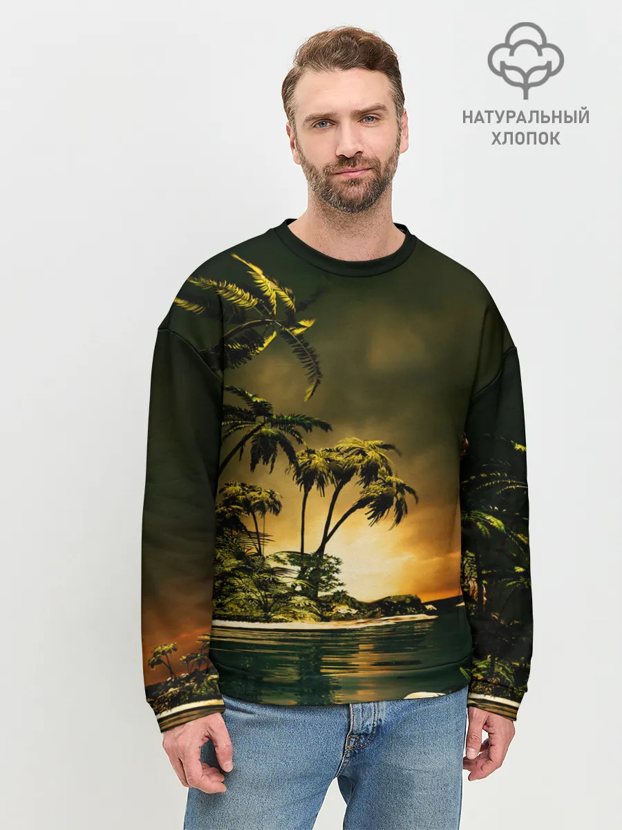 Мужской свитшот базовый / РАЙСКИЙ ОСТРОВ