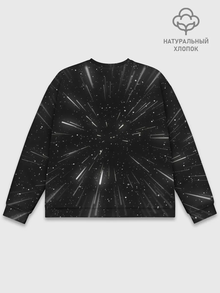 Мужской свитшот базовый / 3D, Космос