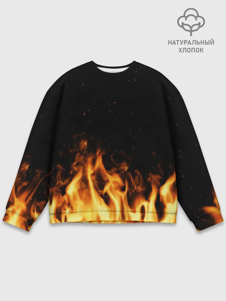 Мужской свитшот базовый / Огонь