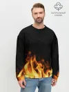 Мужской свитшот базовый / Огонь