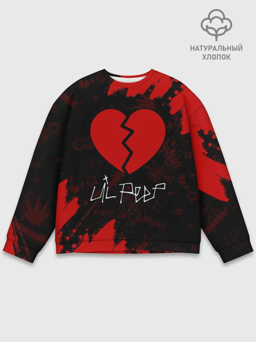 Мужской свитшот базовый / LIL PEEP / ЛИЛ ПИП