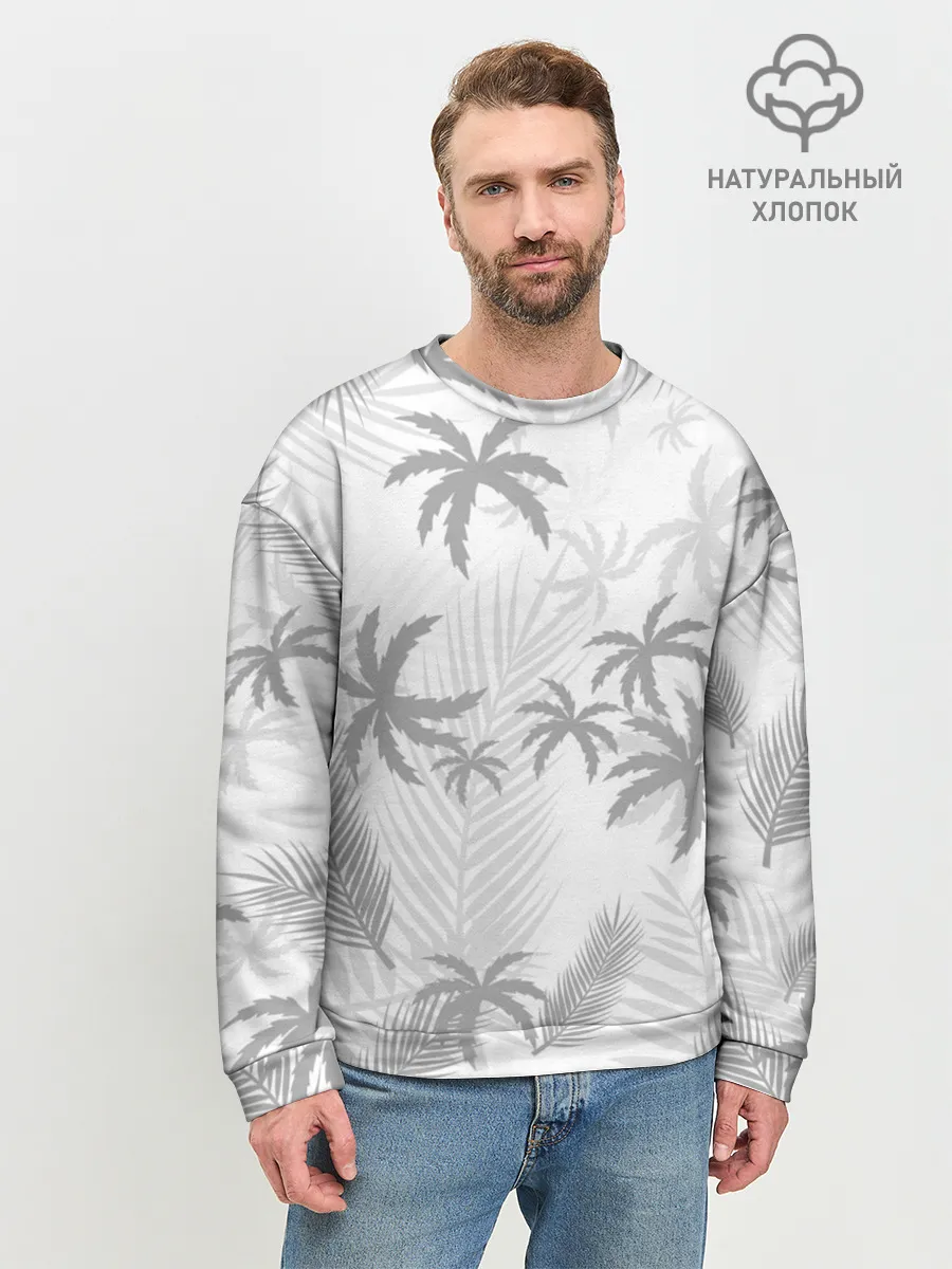 Мужской свитшот базовый / ПАЛЬМЫ | ЛЕТО | TROPICAL