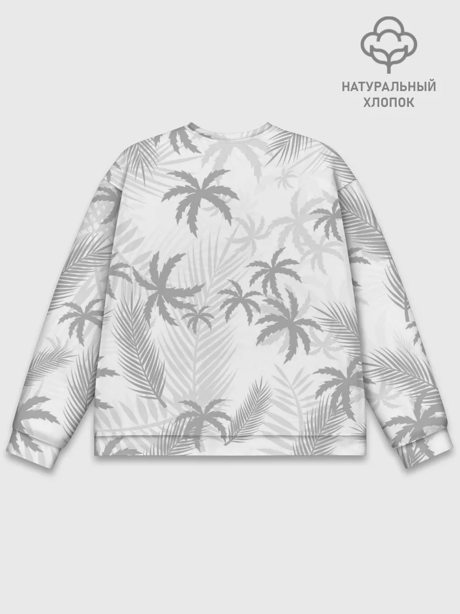 Мужской свитшот базовый / ПАЛЬМЫ | ЛЕТО | TROPICAL