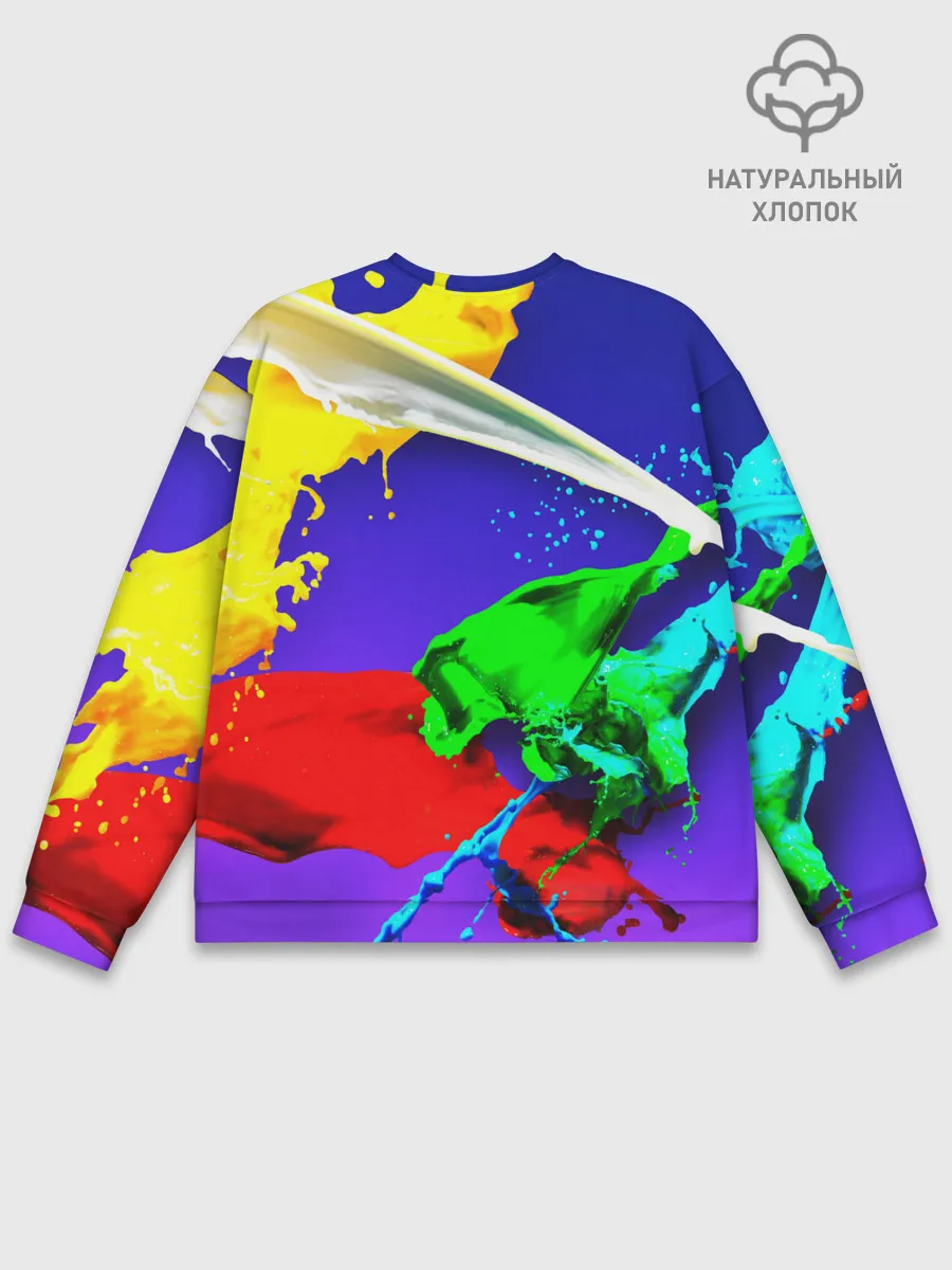 Мужской свитшот базовый / НЕОНОВЫЙ КРАСКИ