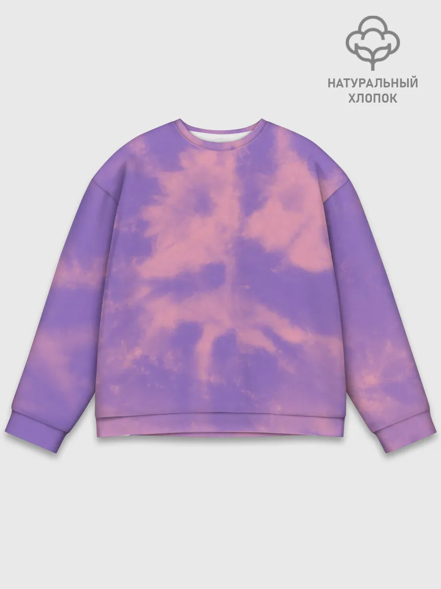 Мужской свитшот базовый / Фиолетовый ТАЙ ДАЙ