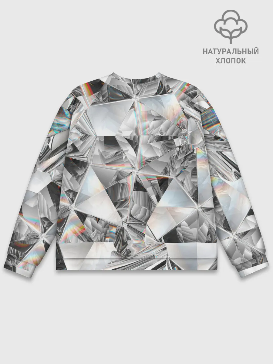 Мужской свитшот базовый / зеркальный калейдоскоп