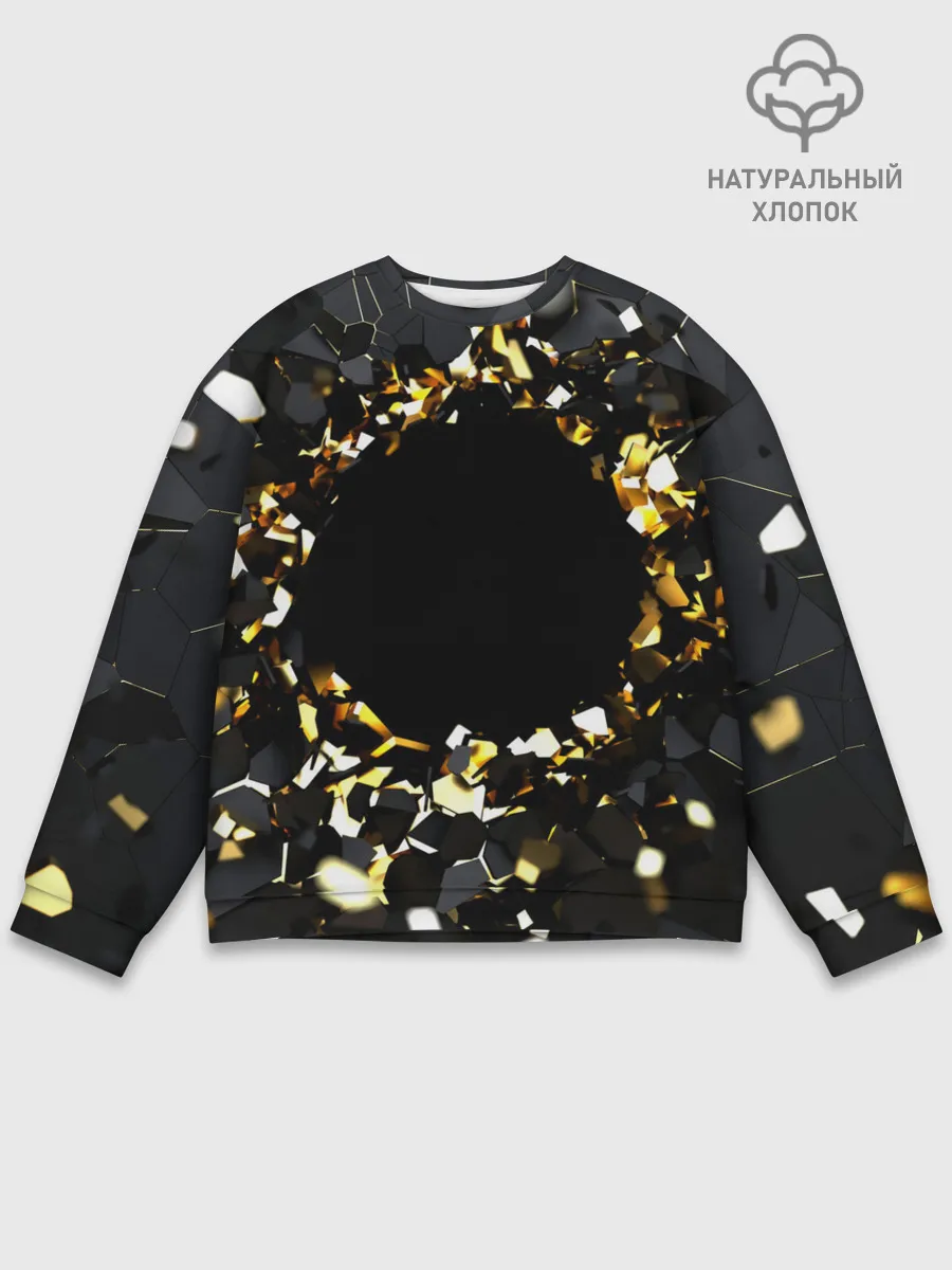 Мужской свитшот базовый / Брызги стекла