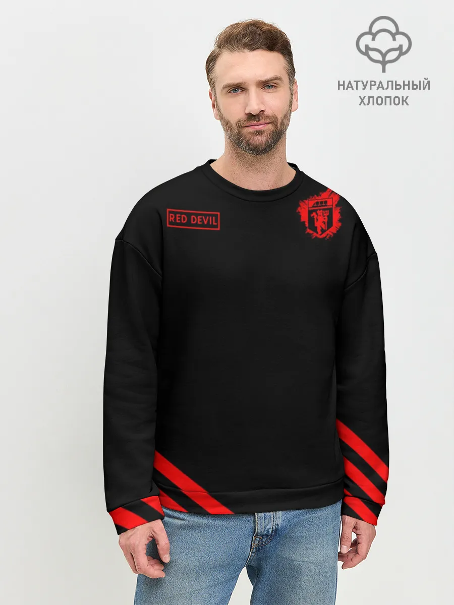 Мужской свитшот базовый / Манчестер Юнайтед Red Devil