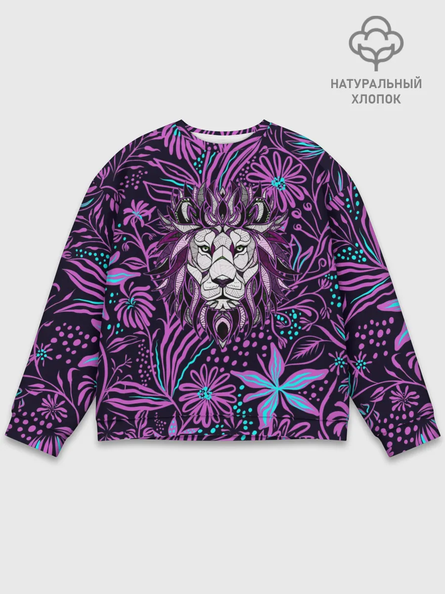 Мужской свитшот базовый / Лев | Флора