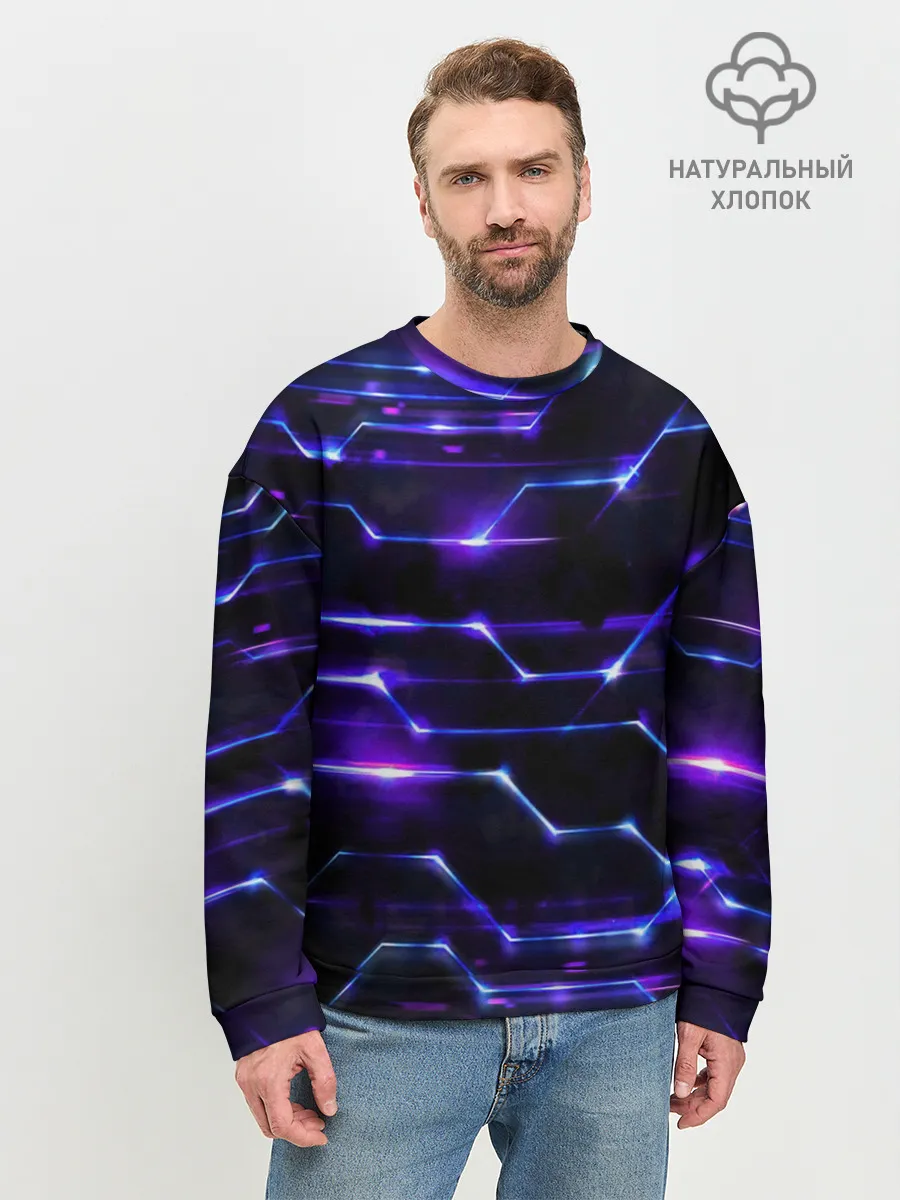 Мужской свитшот базовый / Технологии будущее нано броня