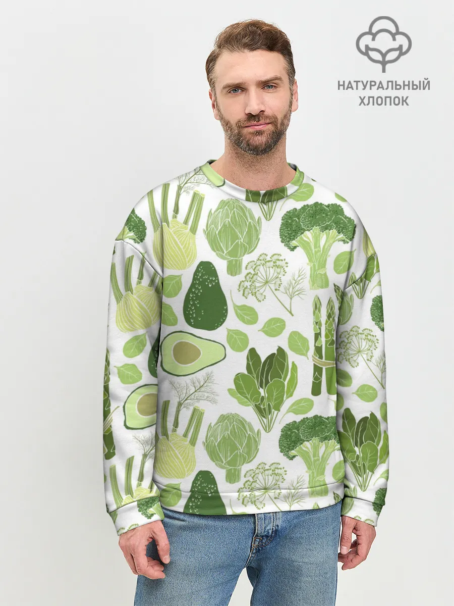 Мужской свитшот базовый / овощи