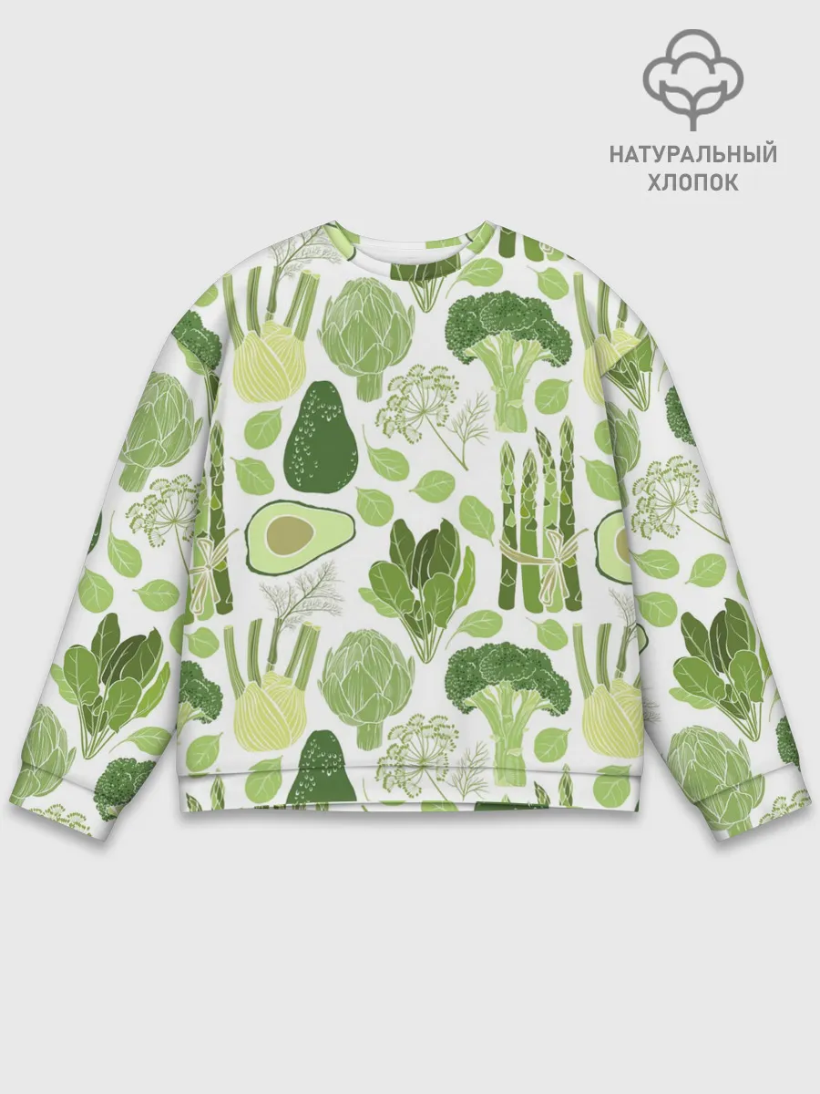 Мужской свитшот базовый / овощи