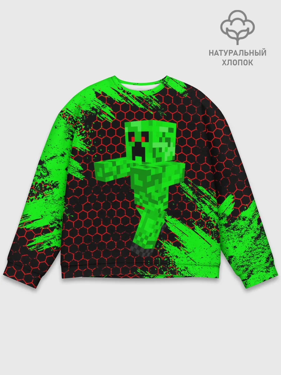 Мужской свитшот базовый / MINECRAFT CREEPER