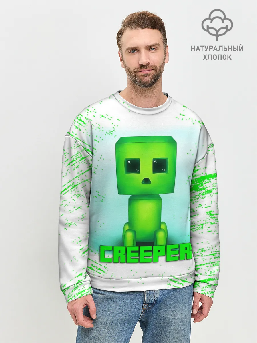 Мужской свитшот базовый / MINECRAFT CREEPER