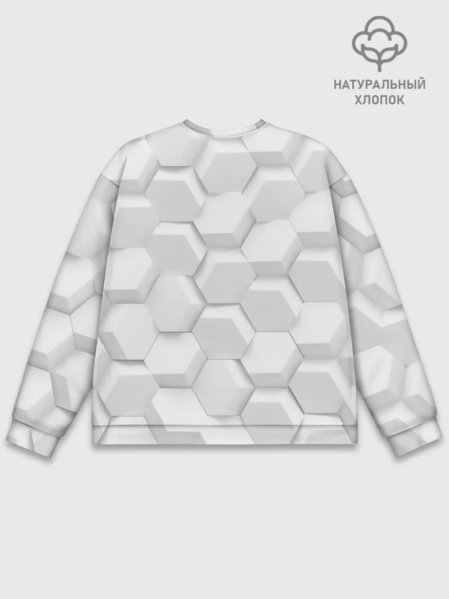Мужской свитшот базовый / 3D WHITE