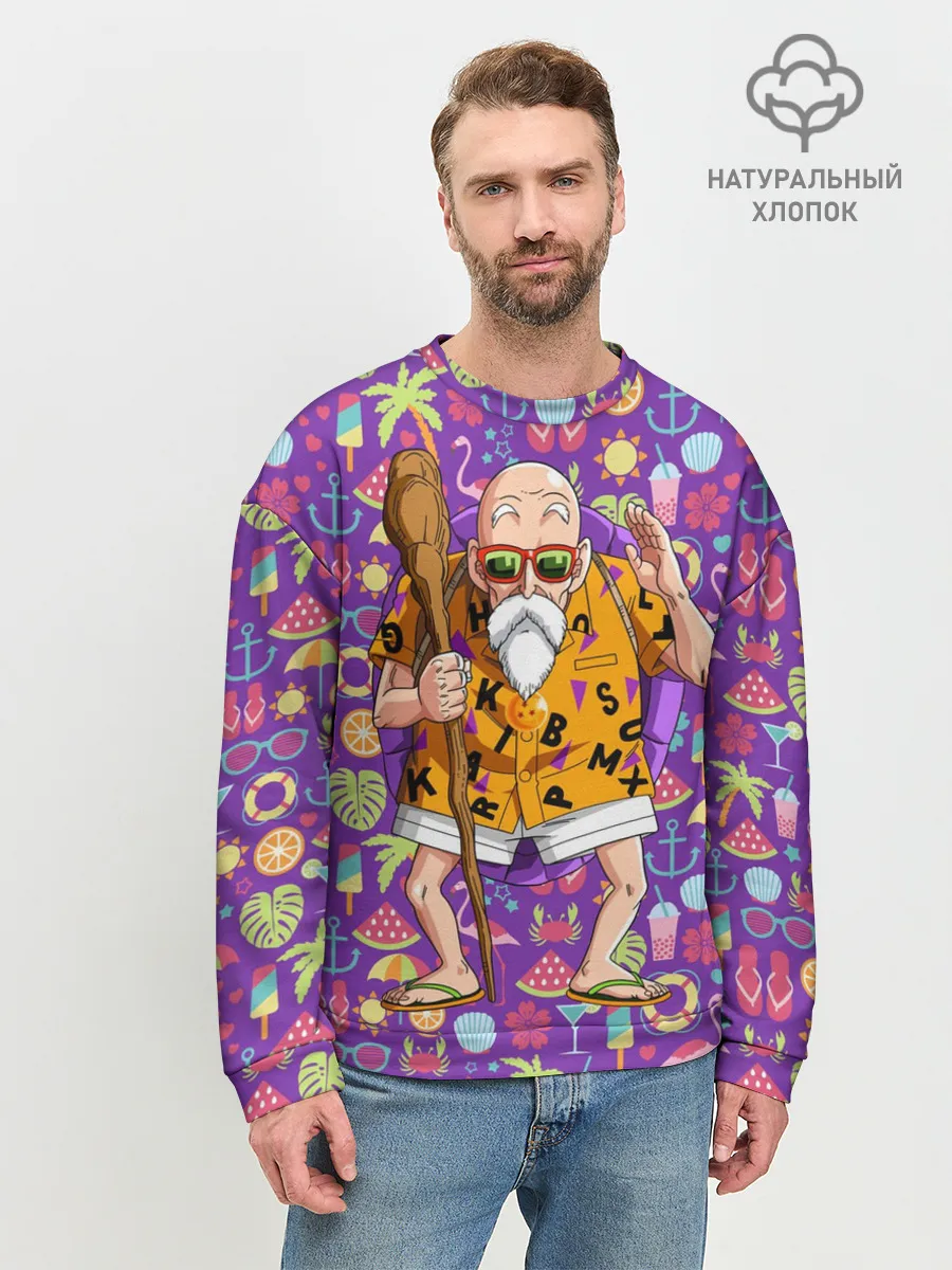 Мужской свитшот базовый / Шар Дракона. Мастер Роши