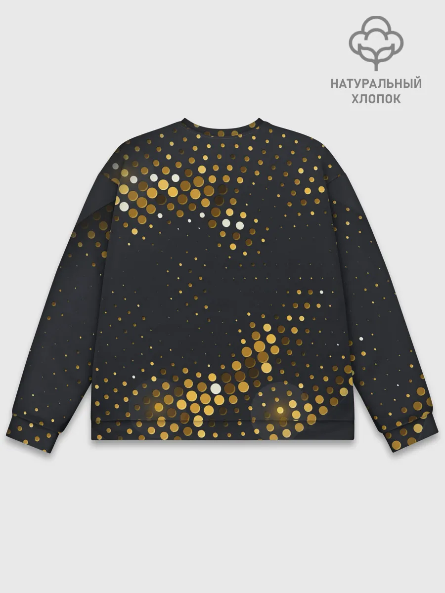 Мужской свитшот базовый / black gold