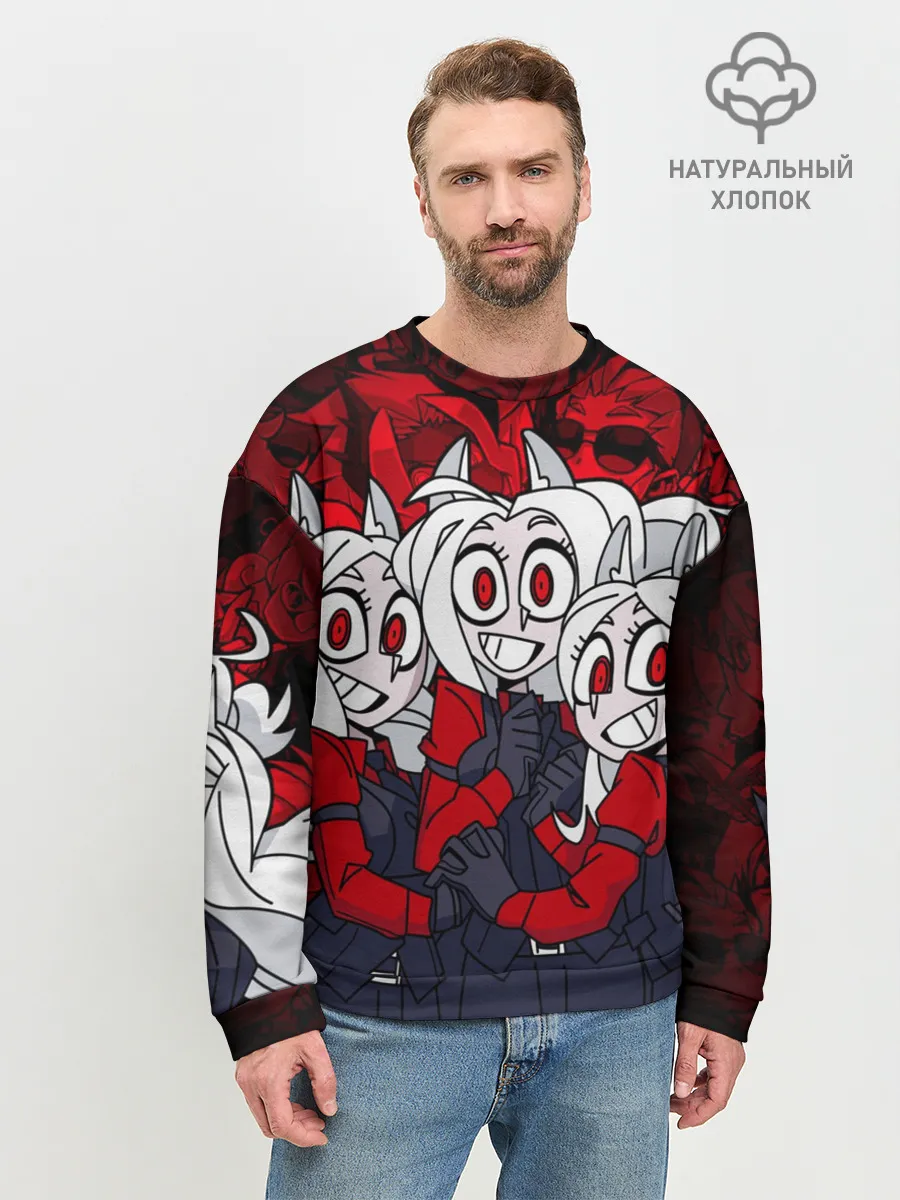 Мужской свитшот базовый / HELLTAKER CERBERUS