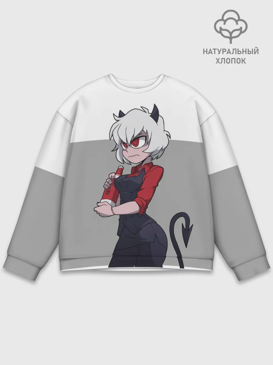 Мужской свитшот базовый / Сердитая Малина. HELLTAKER