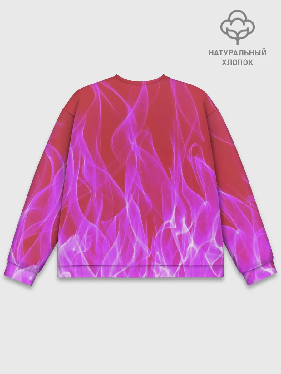 Мужской свитшот базовый / HELLTAKER. Модеус в огне