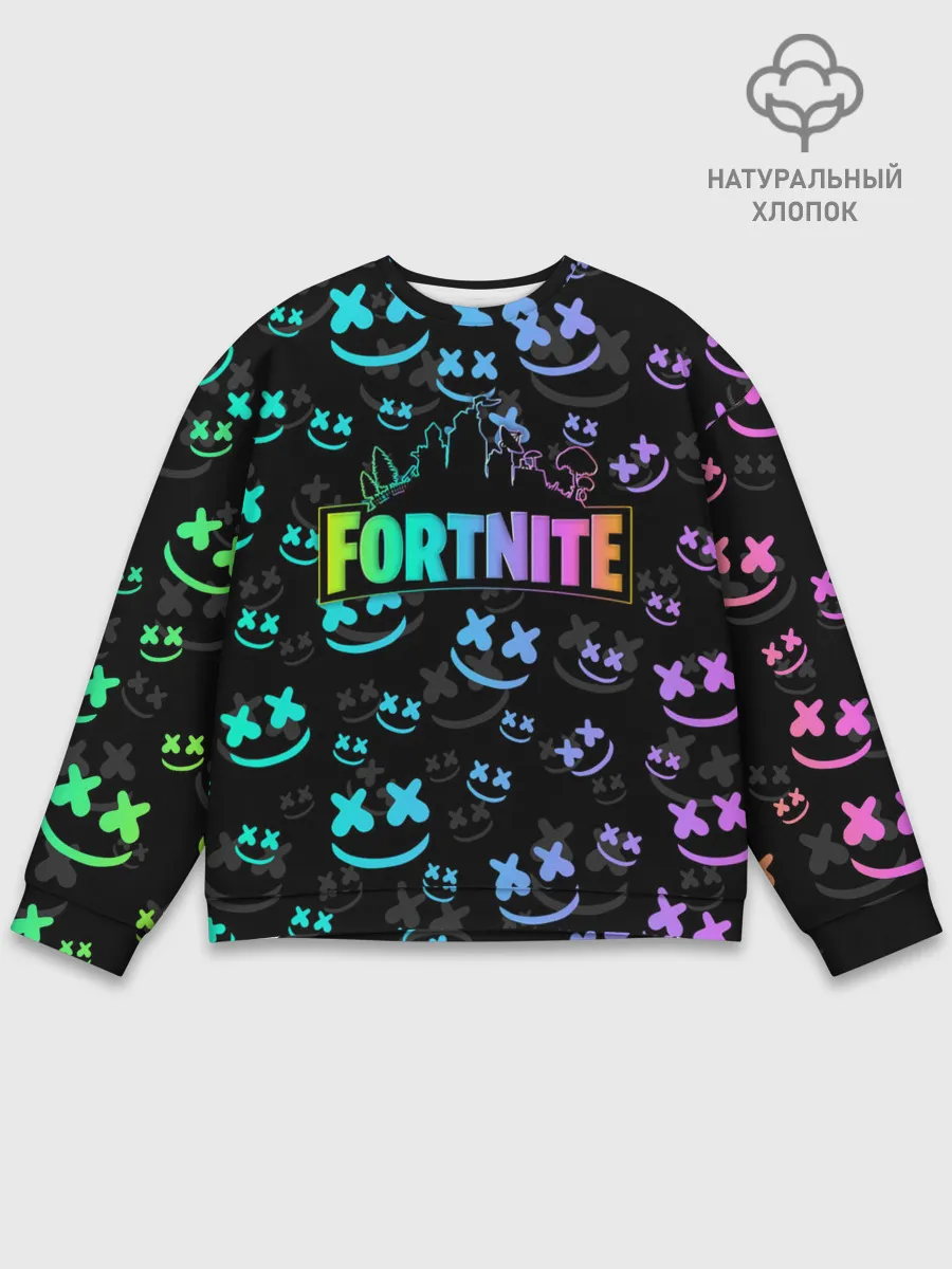 Мужской свитшот базовый / FORTNITE | MARSHMELLO