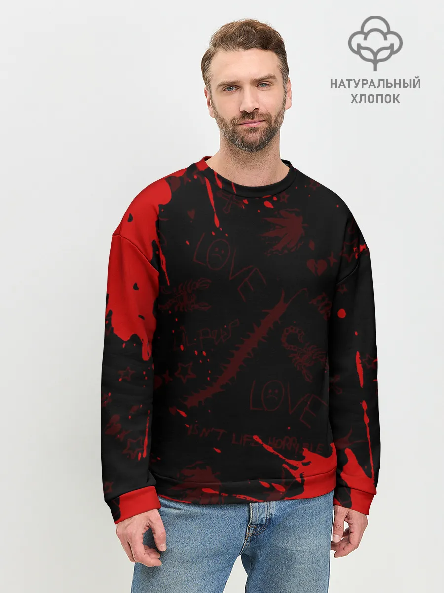 Мужской свитшот базовый / LIL PEEP / ЛИЛ ПИП