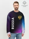 Мужской свитшот базовый / RUSSIA / РОССИЯ