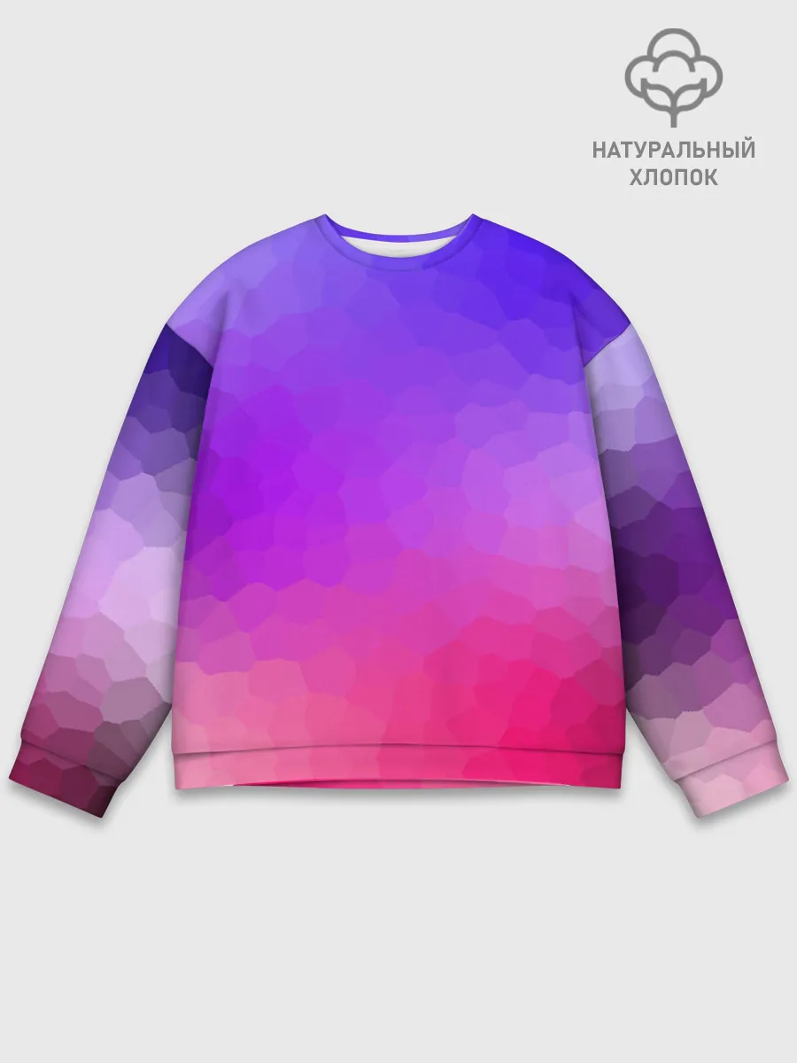 Мужской свитшот базовый / фиолетовый кристалл