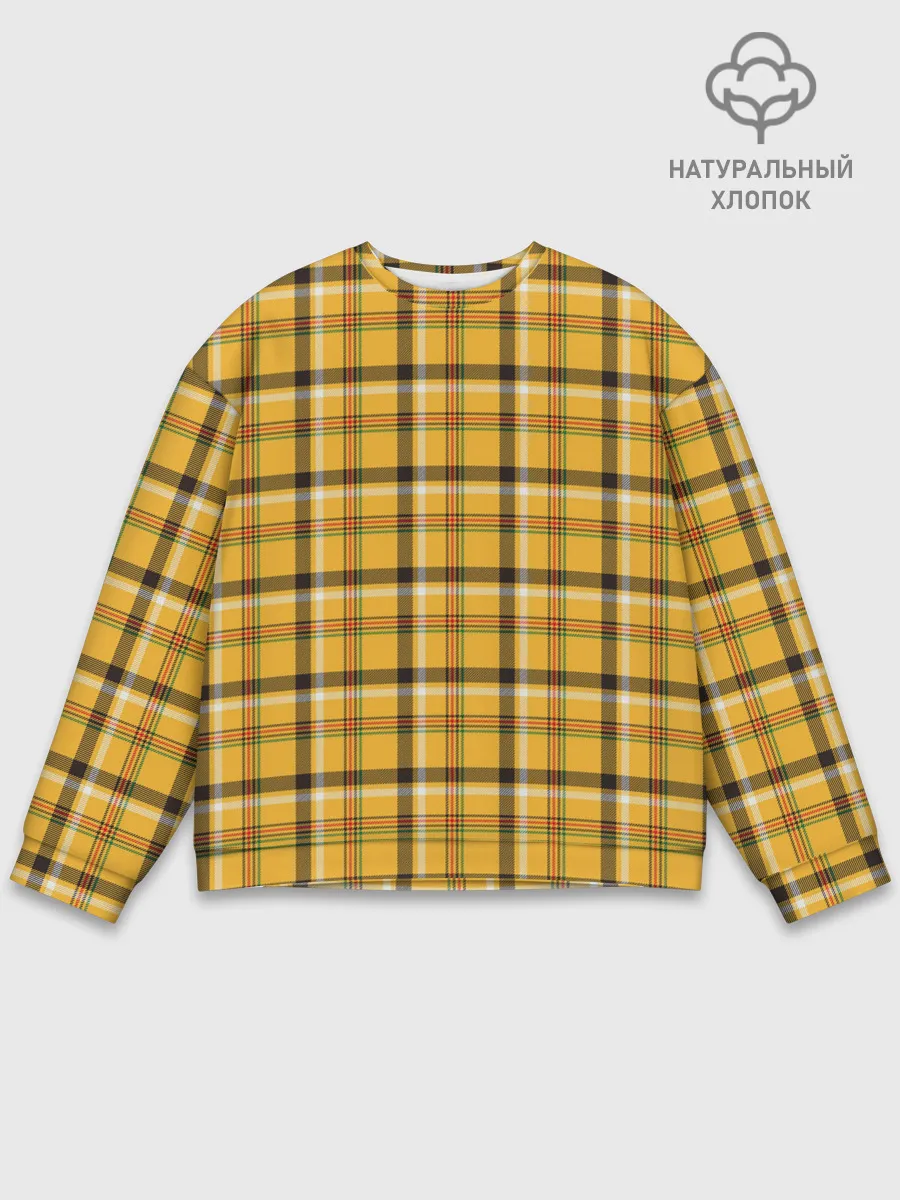 Мужской свитшот базовый / Клеточка