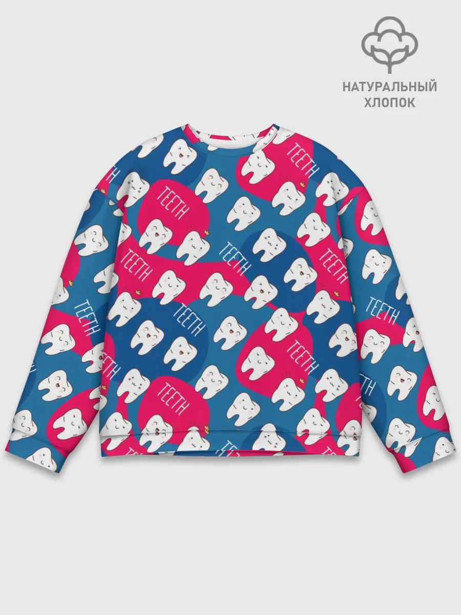 Мужской свитшот базовый / зубы