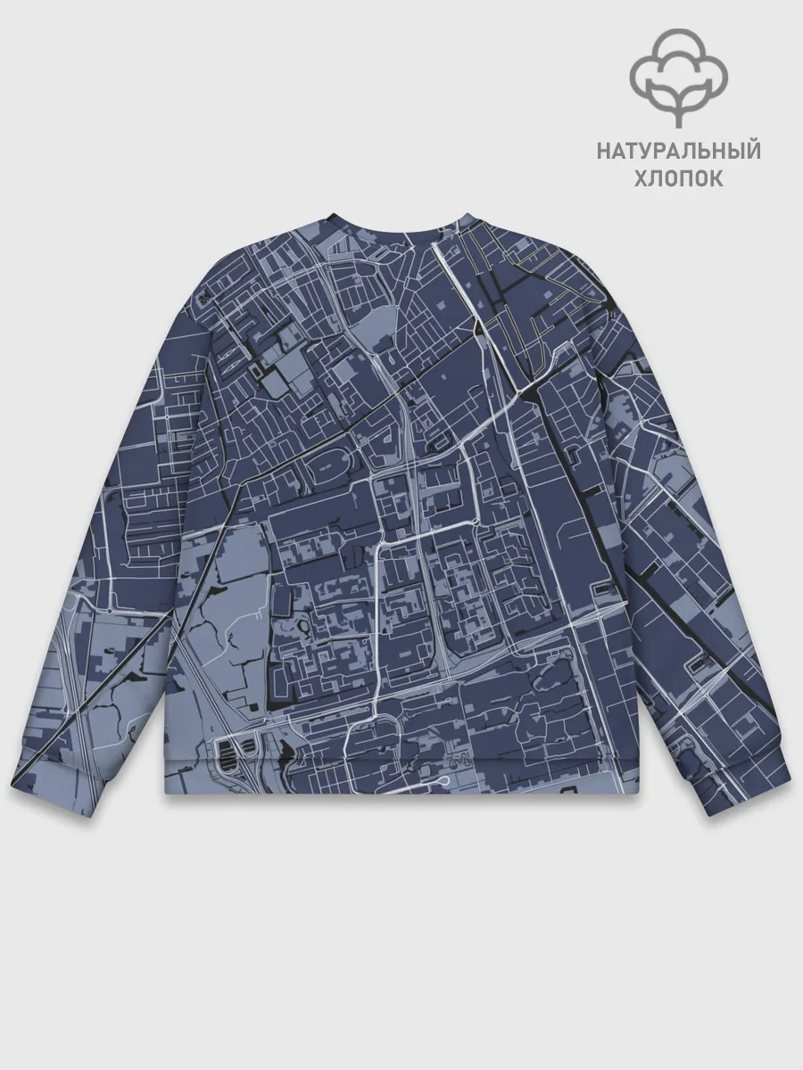 Мужской свитшот базовый / генплан города