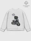 Мужской свитшот базовый / Pug Rider | Байкер Мопс