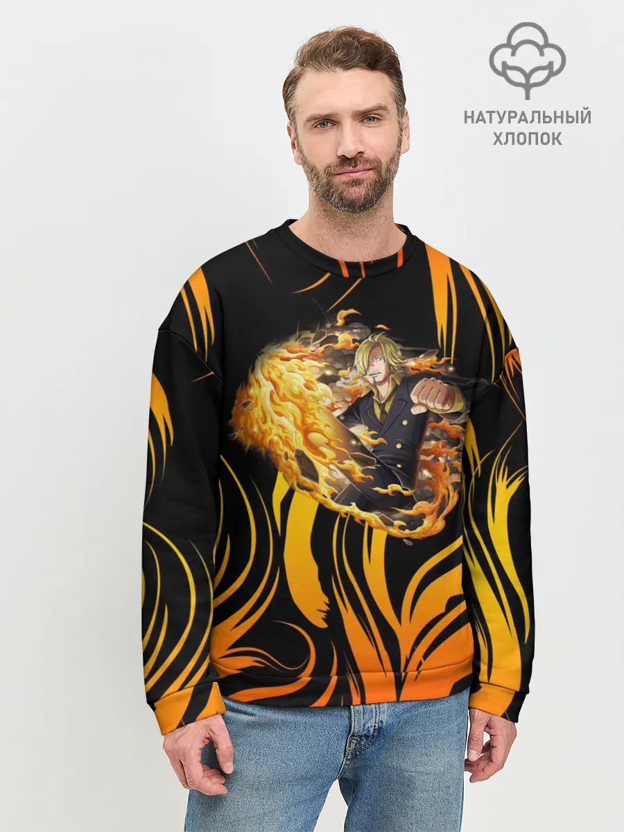 Мужской свитшот базовый / One Piece | Sanji