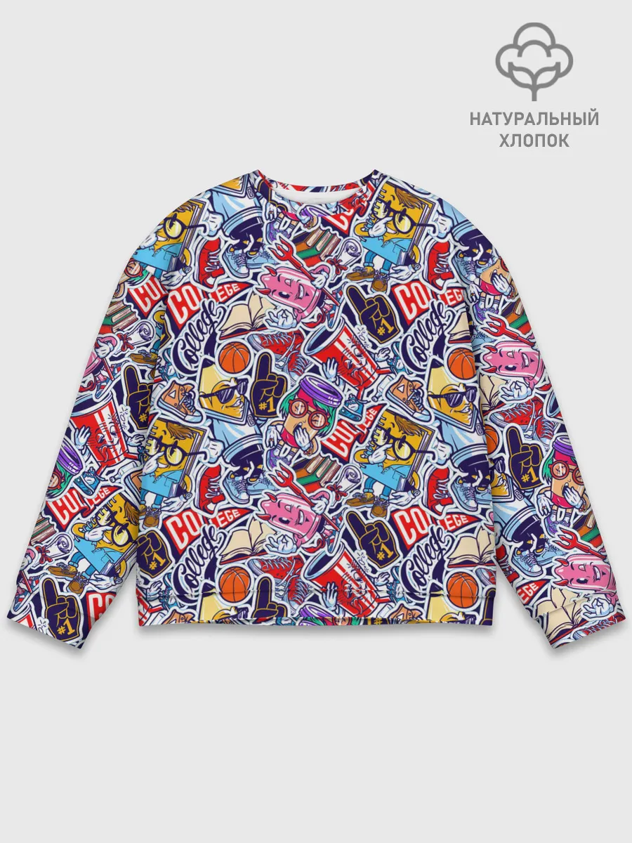 Мужской свитшот базовый / Стикерпак