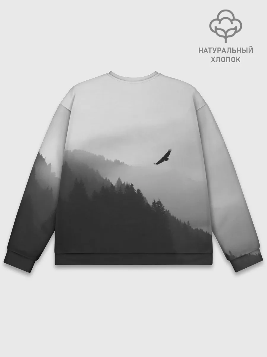 Мужской свитшот базовый / ОРЁЛ НАД ЛЕСОМ
