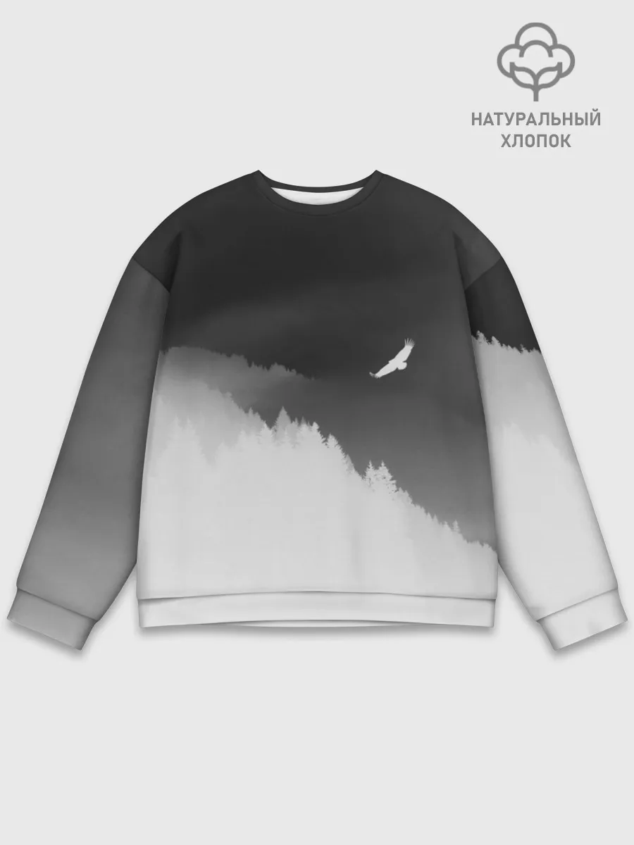Мужской свитшот базовый / ОРЁЛ НАД ЛЕСОМ