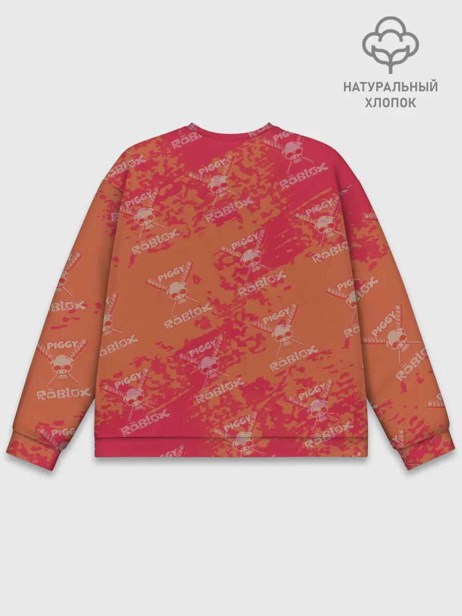 Мужской свитшот базовый / Свинка Пигги из Roblox