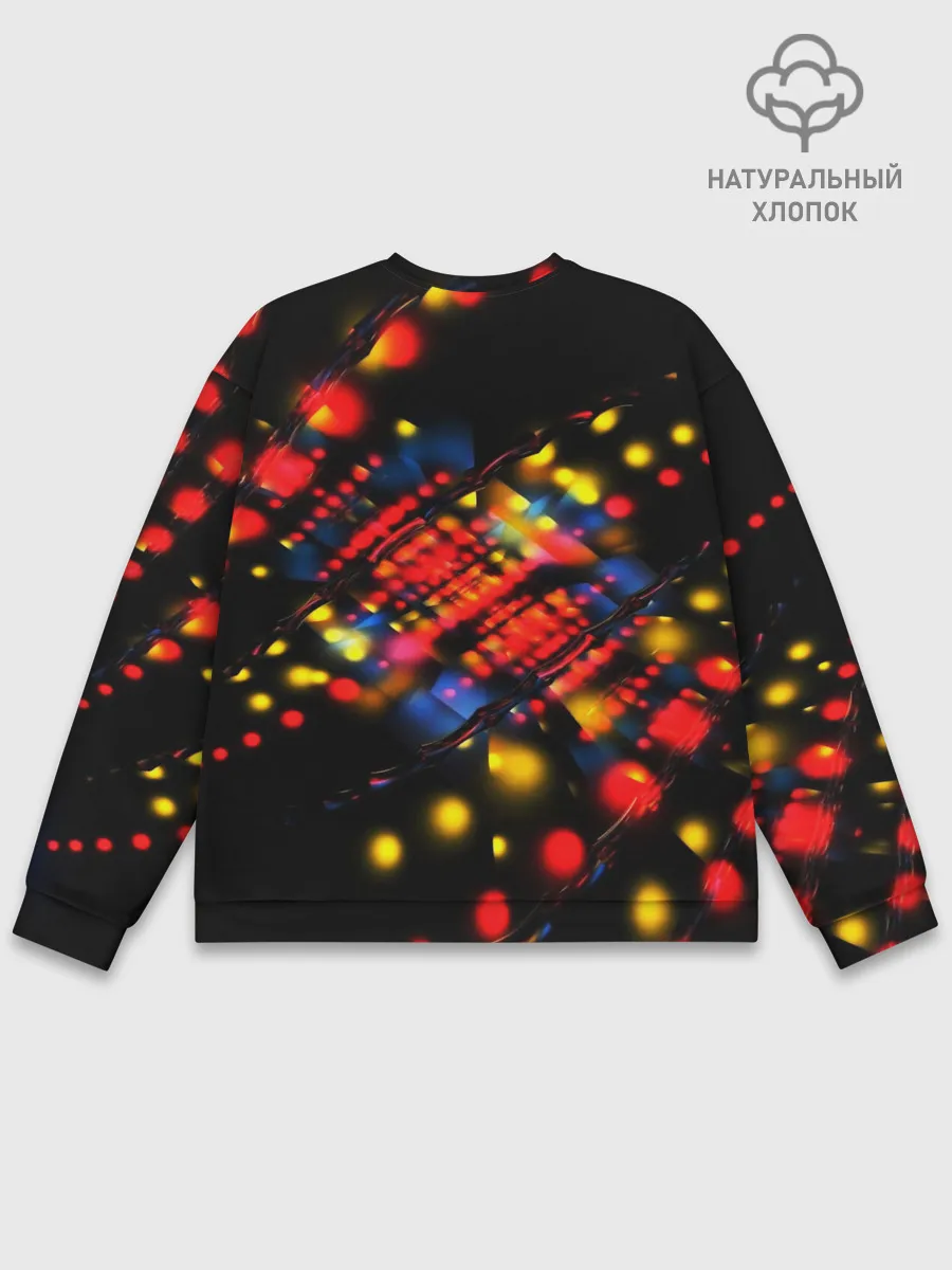 Мужской свитшот базовый / Fractal Digital 3D