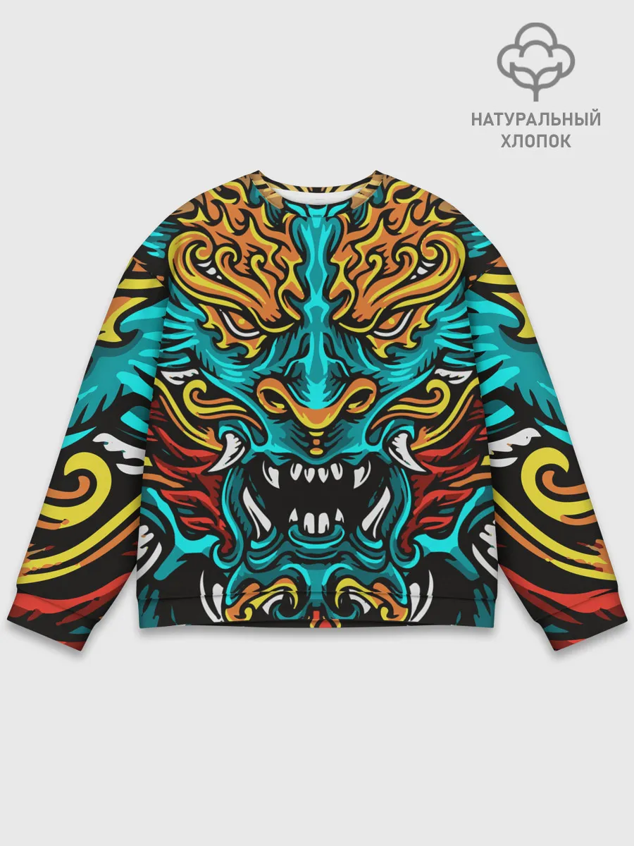 Мужской свитшот базовый / Дракон Японии