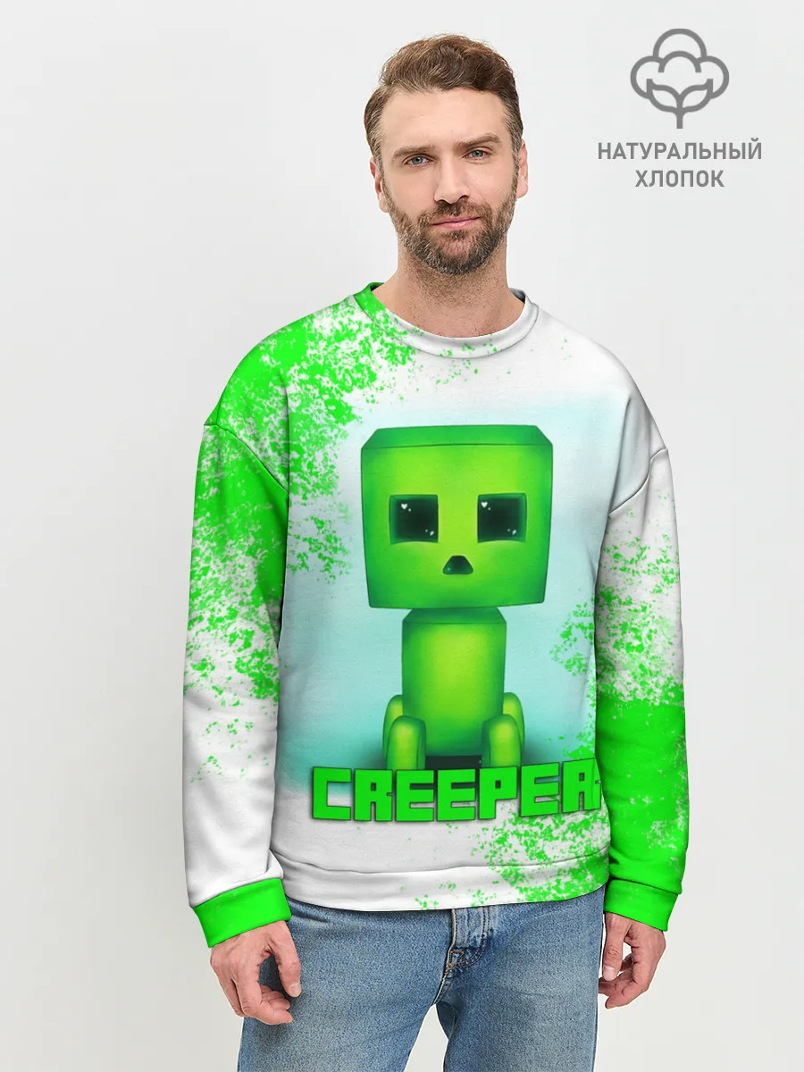 Мужской свитшот базовый / MINECRAFT CREEPER