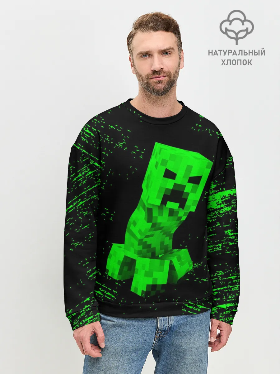 Мужской свитшот базовый / MINECRAFT CREEPER