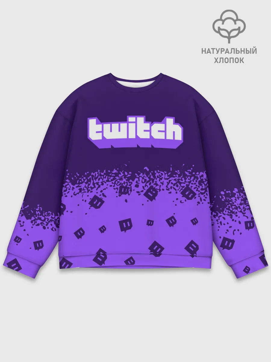 Мужской свитшот базовый / TWITCH / ТВИЧ