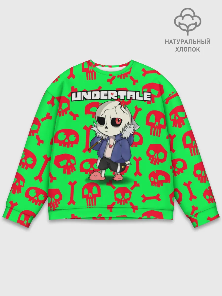Мужской свитшот базовый / Undertale | Sans