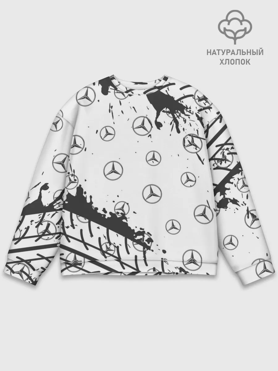 Мужской свитшот базовый / MERCEDES / МЕРСЕДЕС
