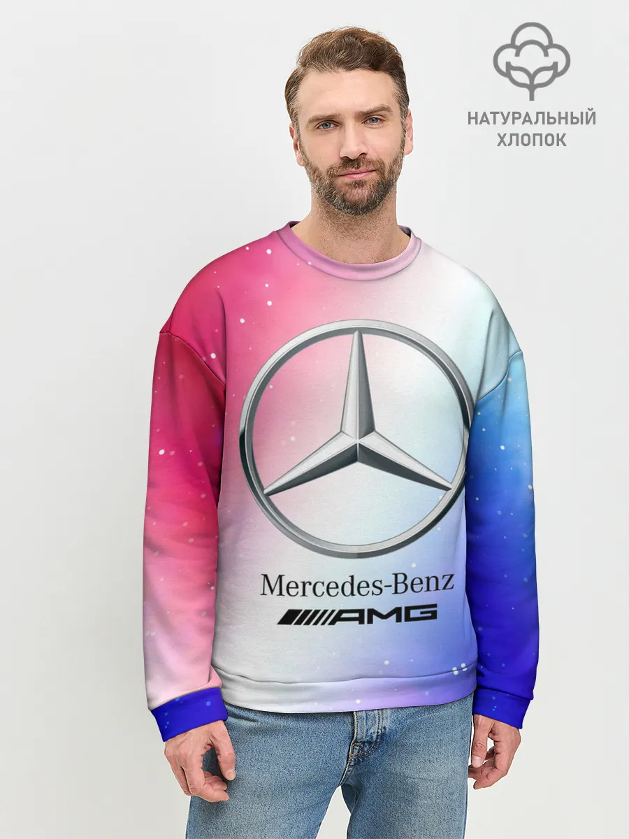 Мужской свитшот базовый / MERCEDES / МЕРСЕДЕС